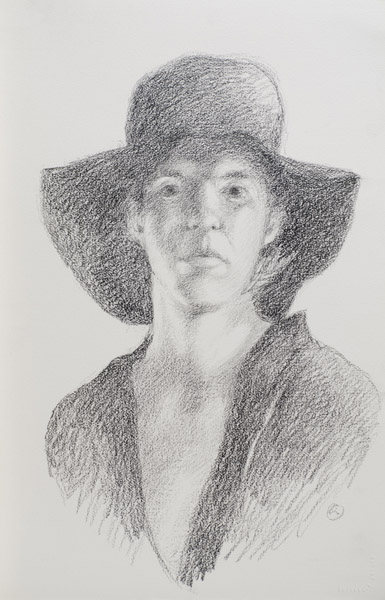 Woman with hat